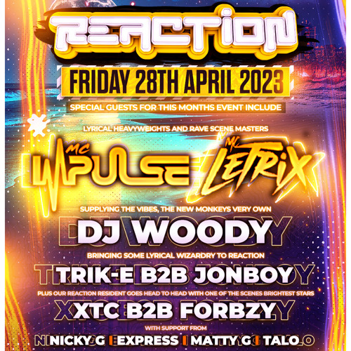 Reaction Live! Dj Express - Italian warm up 28/04/2023 @The Quinn’s Inn - Spennymoor