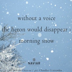 A Voice, the Heron [NaviarHaiku459]
