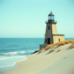 Cedar panels guiding where the ocean lands