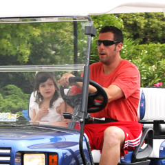 adam sandler driving a golf cart type beat