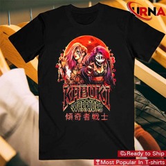 Official Asuka Và Kairi Sane The Kabuki Warriors Blood Moon T - Shirt