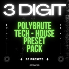 3DigitSamples - Arturia PolybruteTech house Preset Pack