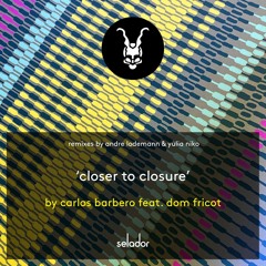 *SELADOR PREMIERE* Carlos Barbero Feat Dom Fricot - Closer To Closure (Yulia Niko Remix)