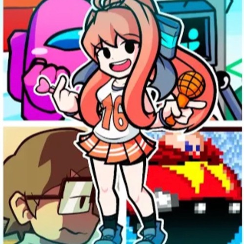 Glitcher (Monika Mix) But Every Turn A Different Character Sings | Zynux