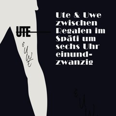Ute & Uwe zwischen Regalen im Späti um sechs Uhr einundzwanzig