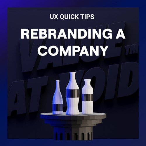 Rebranding a company as a designer