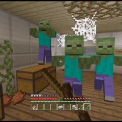 making minecraft zombie noises off bars