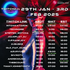 Live @ Twitch.tv/SivroTV - 01/31/2025 [Twitch DJs Organic/Melodic/Progressive Raid Train]