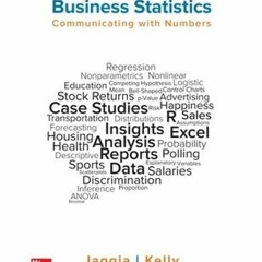 [VIEW] EPUB 💏 Business Statistics:Communicating With by  Sanjiv Jaggia &  Alison Kel