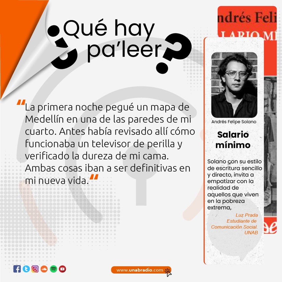Stream Qué hay pa leer - Salario mínimo by Unab Radio | Listen online for  free on SoundCloud