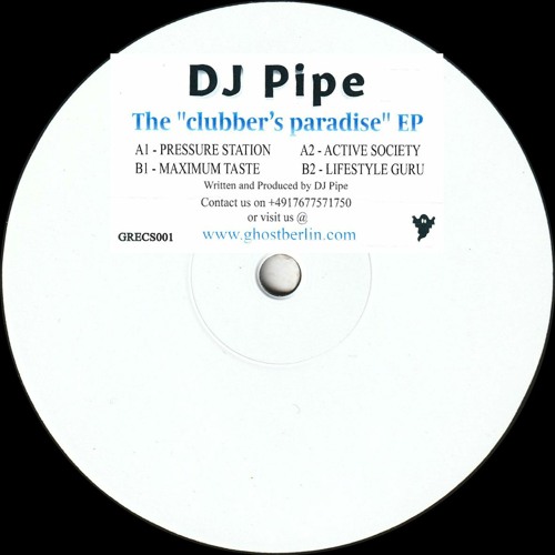GRECS001: DJ Pipe - The ‘Clubber’s Paradise’ EP