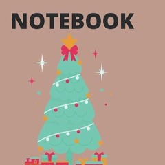 kindle👌 Shiny Christmas Tree Brown Cover Merry Christmass Notebook, Christmas Journal, Holiday N