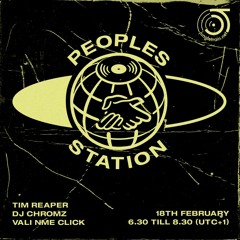 Peoples Station #4 on Jungletrain.net - 2023/02/18 - DJ Chromz & Vali NME Click w/ Tim Reaper