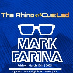 The Rhino b2b Cue:Lad LIVE @ Mark Farina