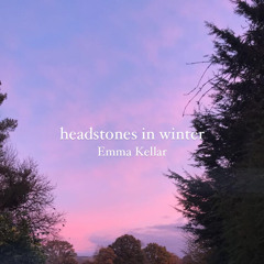 Headstones in winter