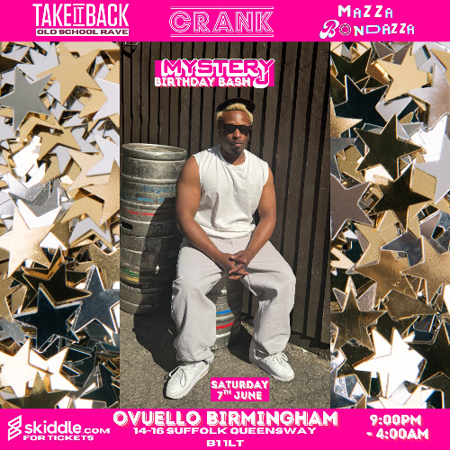 SOULFUL FUNKY HOUSE MIX - Tickets via SKIDDLE.COM MYSTERY J BIRTHDAY BASH 7th June Ovuello Brum 9pm