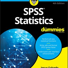 Book [PDF] SPSS Statistics For Dummies (For Dummies (Business & Person