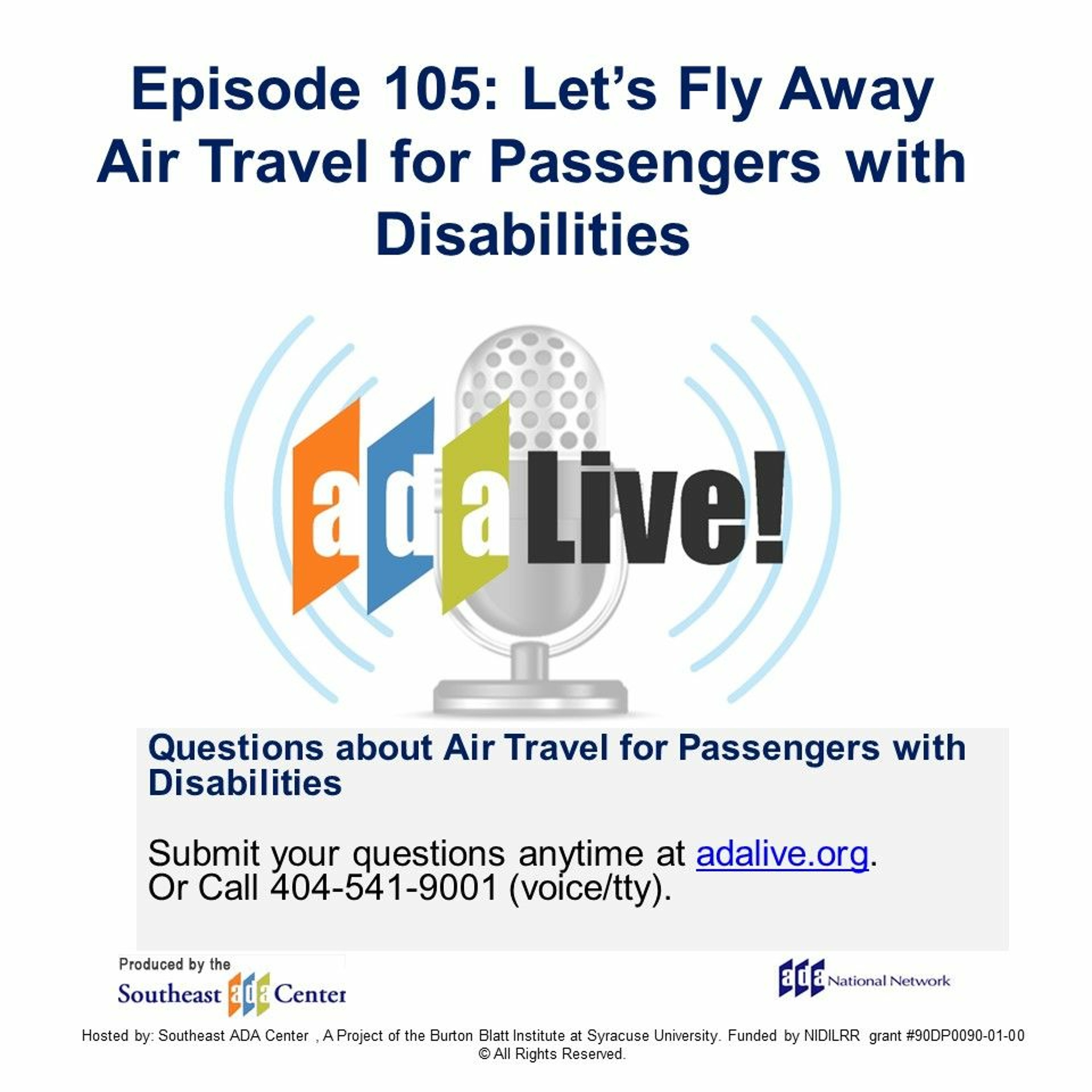 Episode 105: Let’s Fly Away - Air Travel for Passengers with Disabilities episode artwork