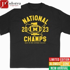 Michigan Football 2023 National Champs hall to the victors valiant shirt