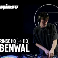 Benwal at Rinse FM