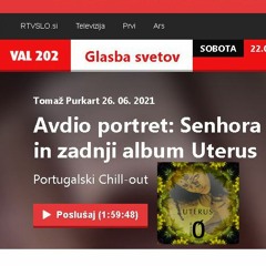 about UTERUS with Tomaž Purkart, at Radio Slovenia Val202