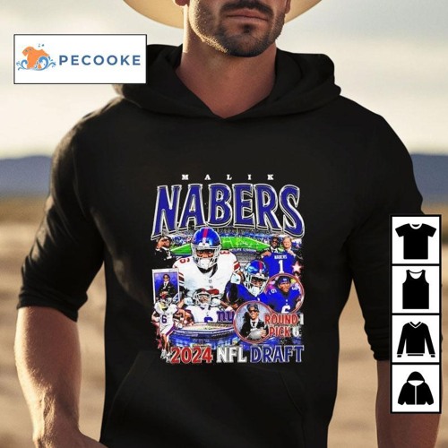 Malik Nabers New York Giants Round 1 Pick 6 2024 Nfl Draft Vintage Graphic Shirt