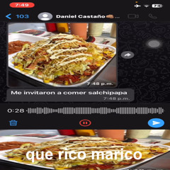 me invitaron a comer salchipapa pero solo tengo atreve-tres dólares en mi banco