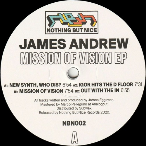 James Andrew - Mission Of Vision EP (NBN002)