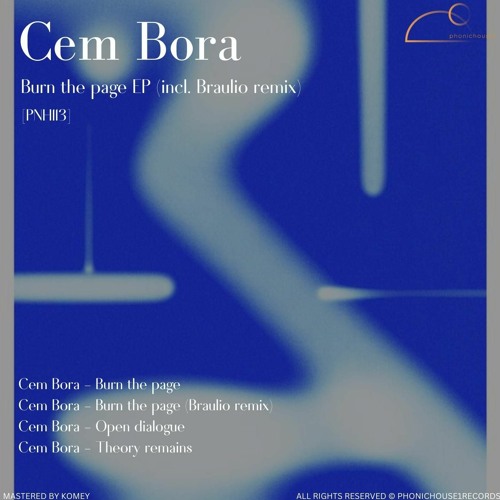 Cem Bora - Burn The Page [PNH113]  [PREMIERE]