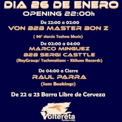 Volte Techno - Club #Preparty Voltereta Techno - Club ·Von Vs Master Bon Z·