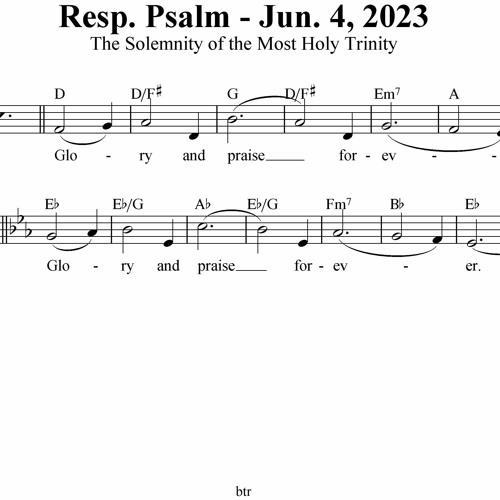 Stream (ENGLISH) Resp. Psalm Jun42023The Solemnity of the Most