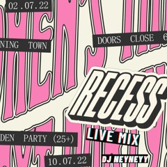 DJ NEYNEYY// Recess Warm Up 2nd July //  Hip Hop N RnB