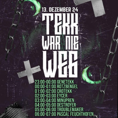 Pascal Feuchthofen Tekk war nie weg 13.12.2024 @ Elektroküche Köln