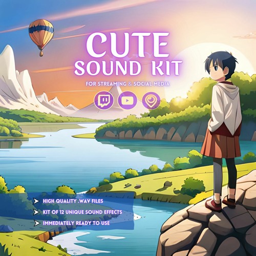 Stream Cute Sound Kit 12 Unique Sounds for Streamers & Content