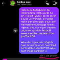 Holding Graz ghostet mich auf Instagram