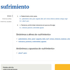 Sufrimiento.