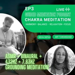ASMR Full Chakra and Grounding Guided Meditation, 432Hz+7.83Hz+Binaural advanced healing