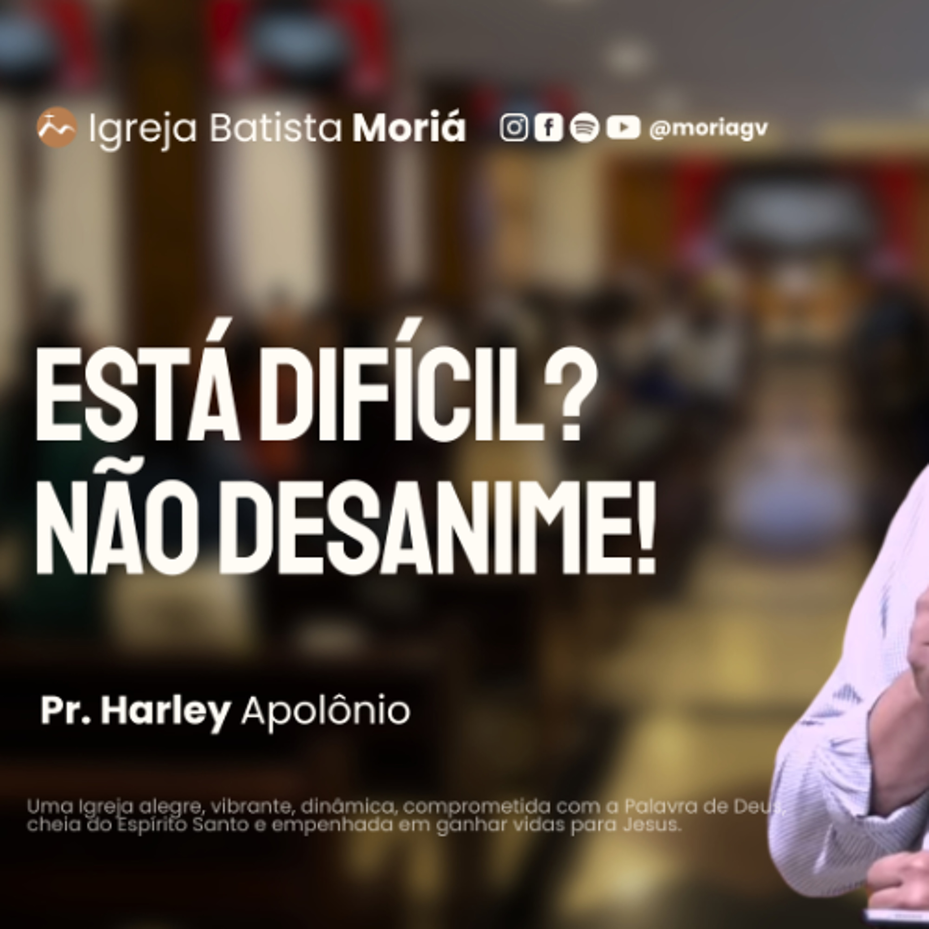 Está dificil? Não desanime! - Pr. Harley Apolônio - Culto da Vitória [18.02.2026]