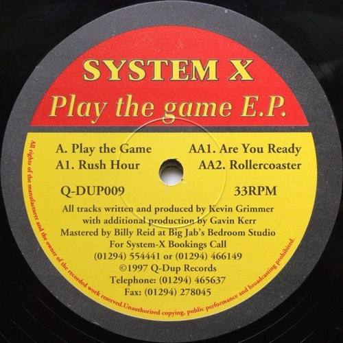 System X - Rush Hour - Q-Dup Records (1997)