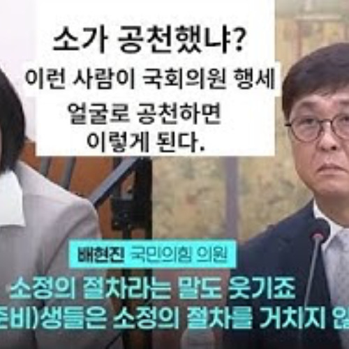 2025-07-31 소가 공천했냐? 소정 배현진 선생