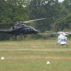 Augusta A109S Helicopter Landing - Binural