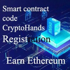 Smart contract code CryptoHands Registration