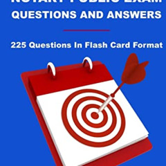 GET KINDLE 💖 Pass The New York Notary Public Exam Questions And Answers: 225 Questio