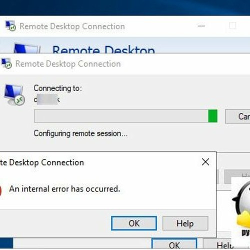 Stream An Internal Error Has Occurred Error For Remote Desktop