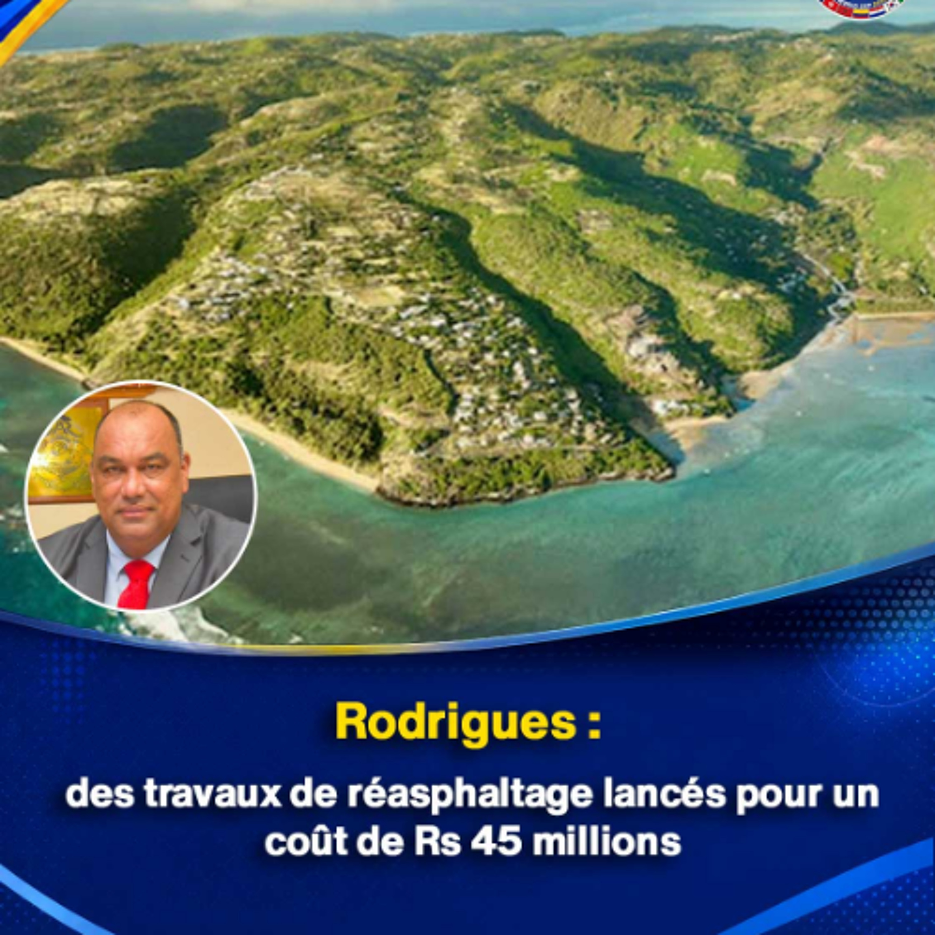 Rodrigues : des travaux de réasphaltage lancés pour un coût de Rs 45 millions