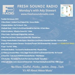 FRESH SOUNDZ Radio Show Ady Stewart 23.01.13