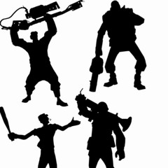 Bad Apple!! But TF2 Mercs Singing It (AI COVER)