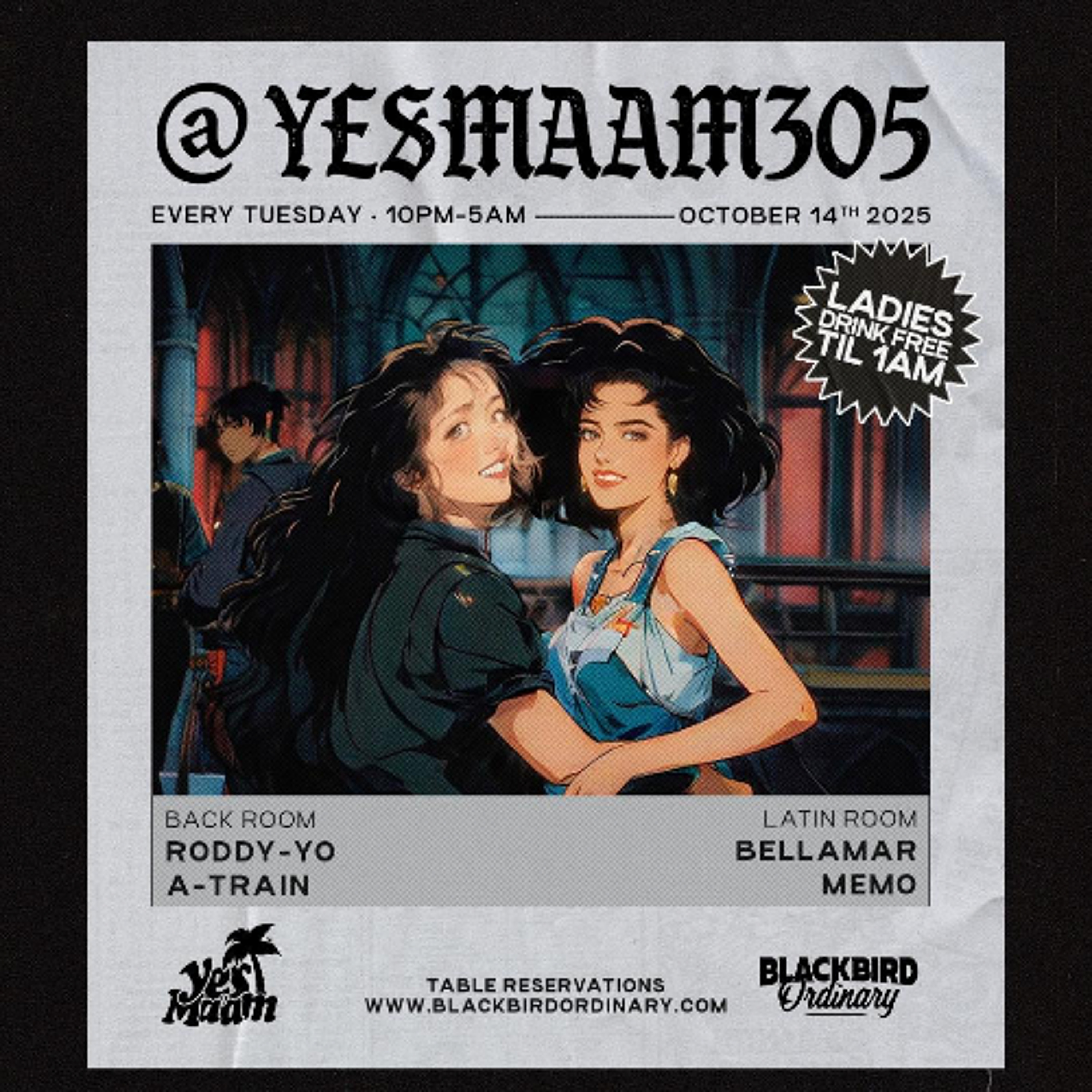 DJ MeMo LIVE @ Blackbird Ordinary (Yes Ma'am - Ladies Night) (10.14.2025) episode artwork
