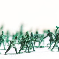 PLASTIC SOLDIERS (pieces of a larger game)