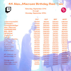 [FULL SET] Progressive House & Melodic Techno | 44 Alex Macross Bday Raid Train
